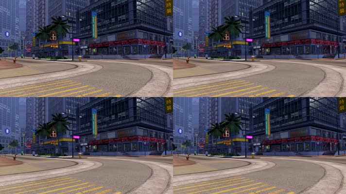 3D中式复古街道2老香港