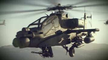3D军用直升机 武装直升机 航空兵 起飞