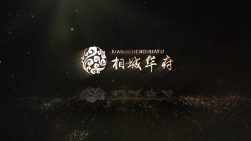 大气金色地产logo演绎