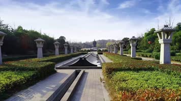 楚王陵公园航拍刘邦刘氏宗祠4k 楚王陵公园航拍刘邦刘氏宗祠4k