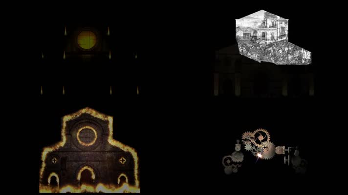裸眼3D投影科森扎大教堂10分钟