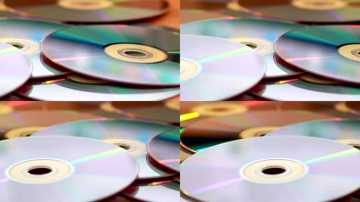 DVD光盘蓝光光盘VCD光盘特写