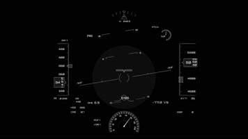  2K战斗机驾驶HUD显示屏