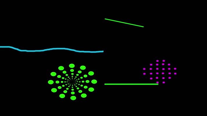 激光彩球动感成品背景