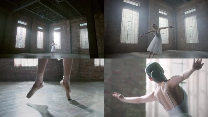 芭蕾舞者 孤芳自赏 轻盈 练习 灵巧 舞
