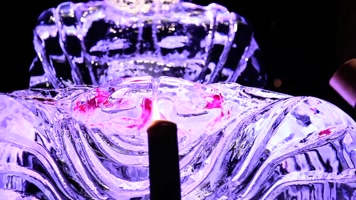 餐厅 精致 水晶佛像 菜品 美食