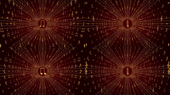 金色音符背景