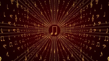 金色音符背景