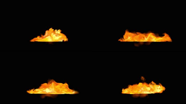 3D抽象火焰alpha通道视频素材