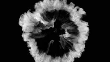 冲击波烟雾(慢镜头)-透明通道