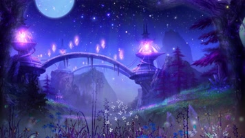 4K夜色童话场景循环