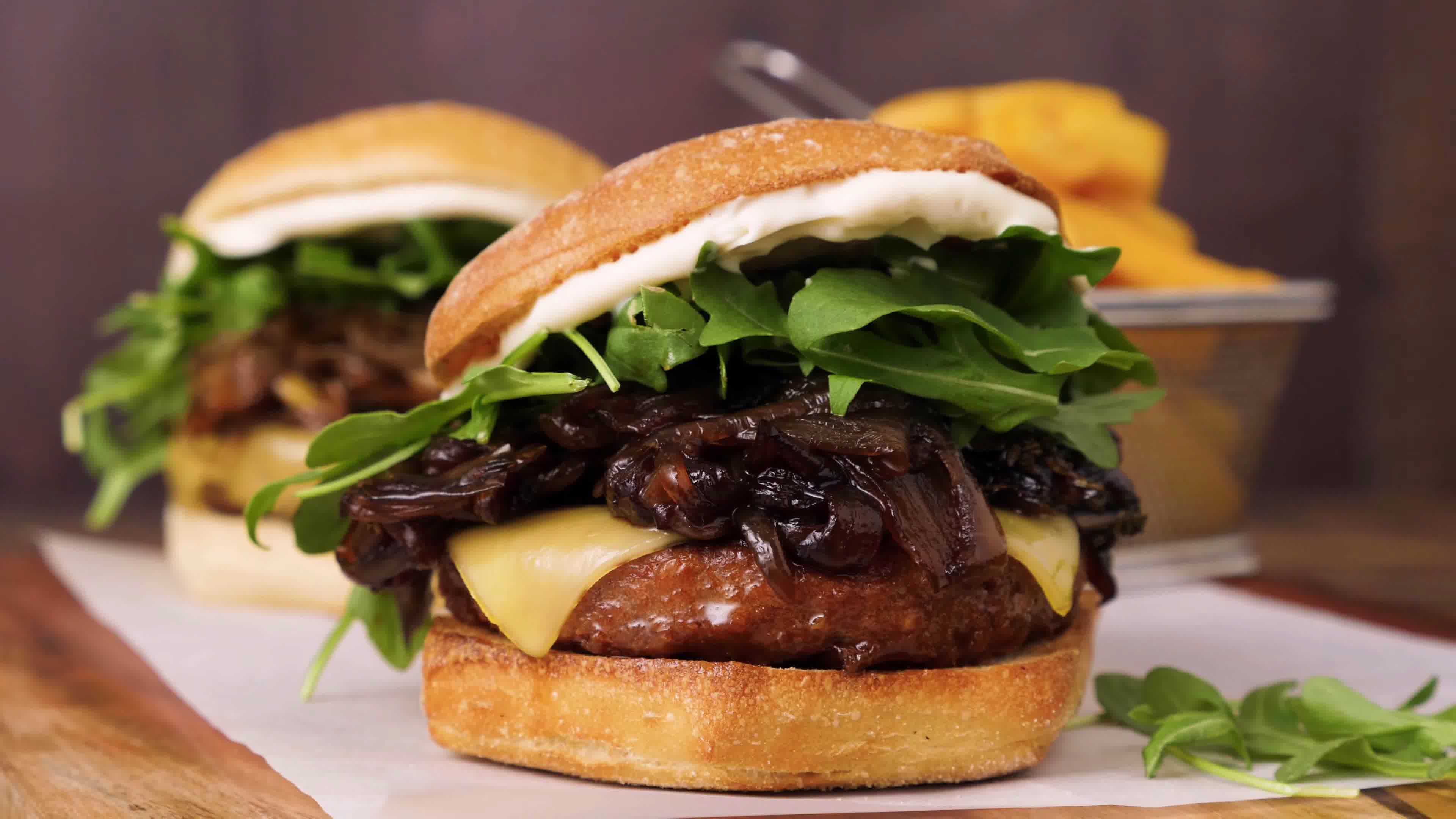 汉堡美食，制作汉堡