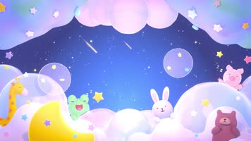 卡通动画晚安背景 卡通动画晚安背景