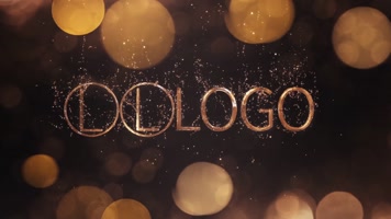 华丽粒子奢华光晕LOGO标题AE模版