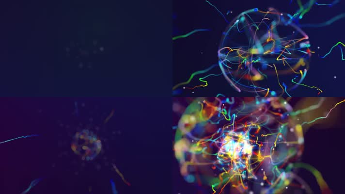 唯美光粒子舞台背景