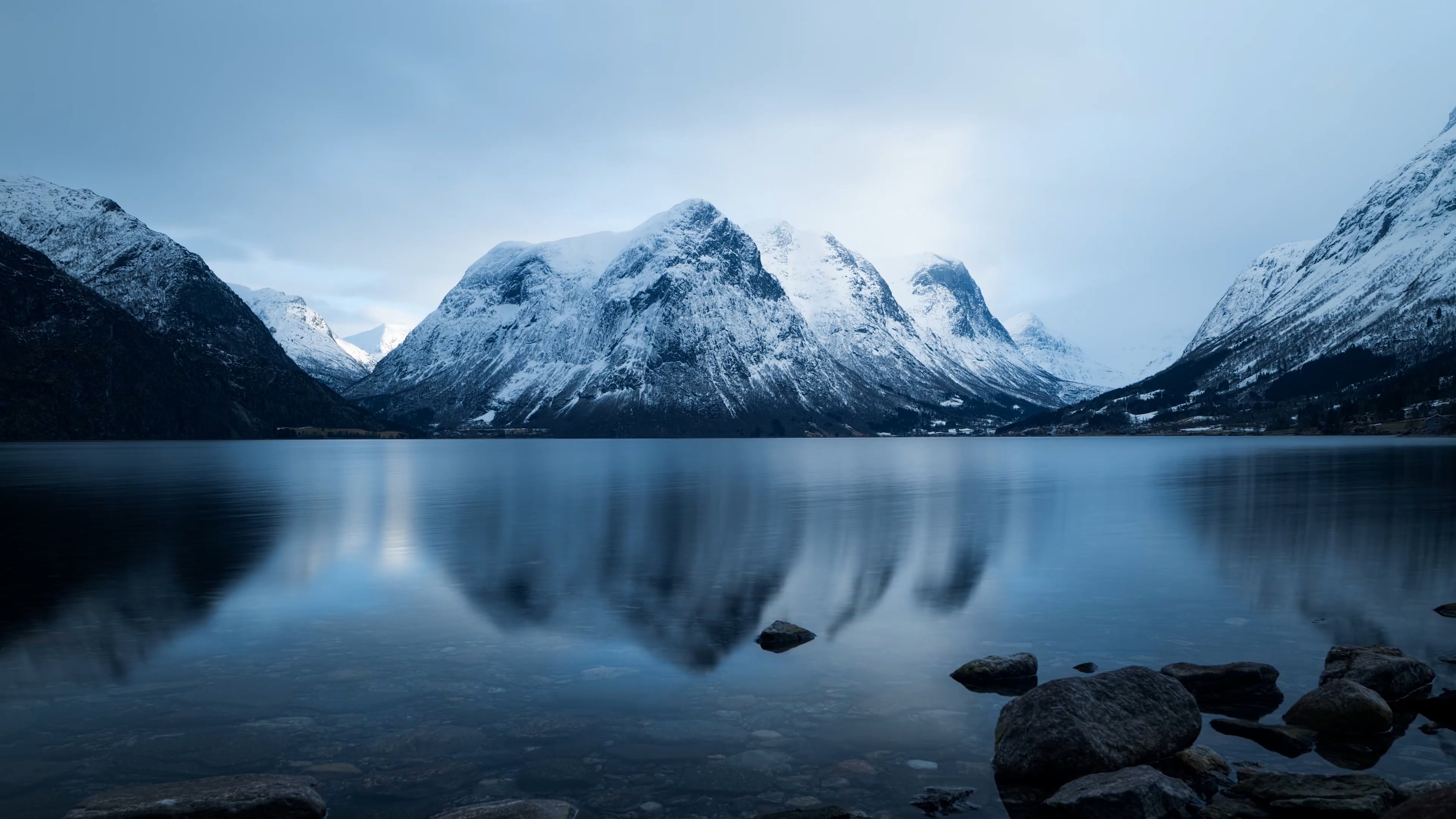 雪山山峰延时视频
