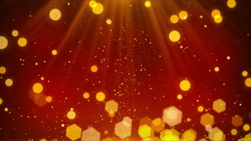 4K金色粒子光斑粒子背景