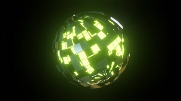 发光的球形魔方
