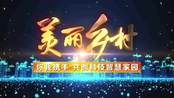 美丽乡村科技城市粒子光线穿梭大数据片头