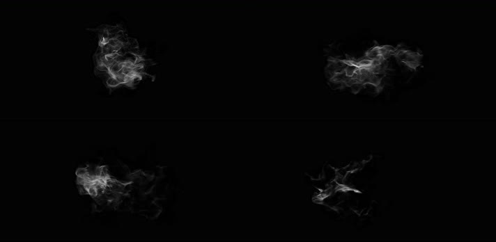 4K白色烟雾缭绕