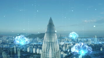 【原创】科技互联网城市-特效合成（可商用）