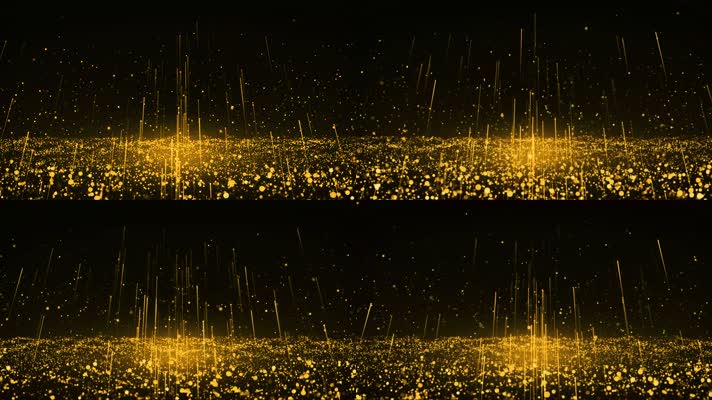 4K金色粒子线条背景