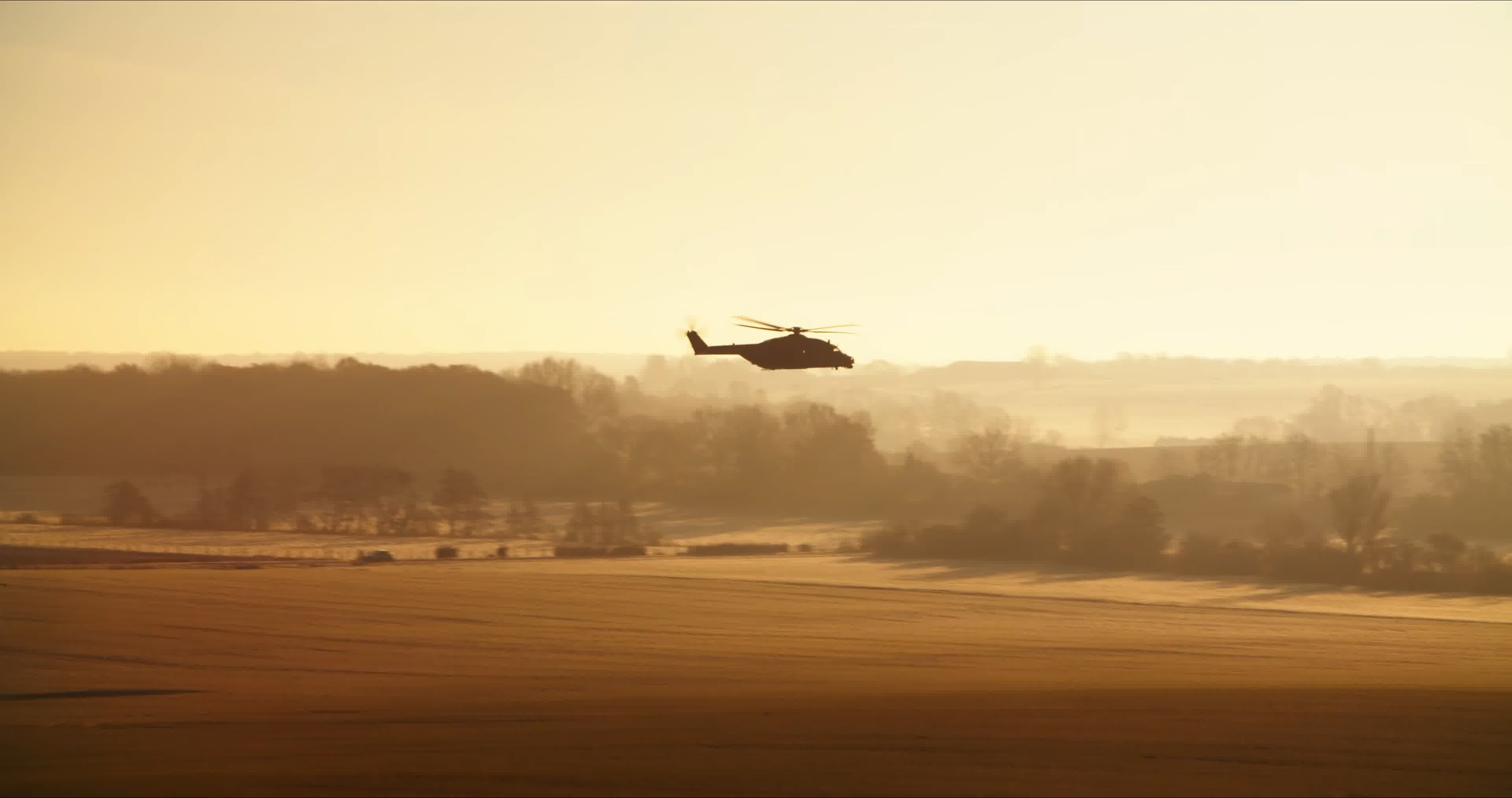 直升飞机，直升机剪影