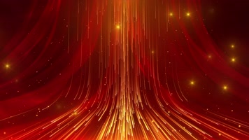 4K党政金色粒子背景