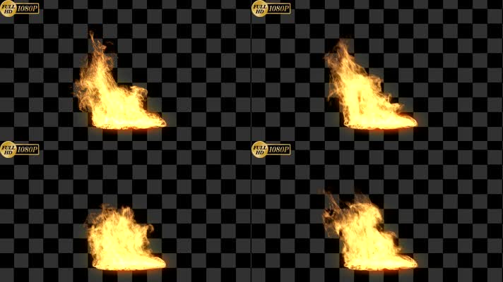 爆炸 火焰特效带通道 alpha透明通道  