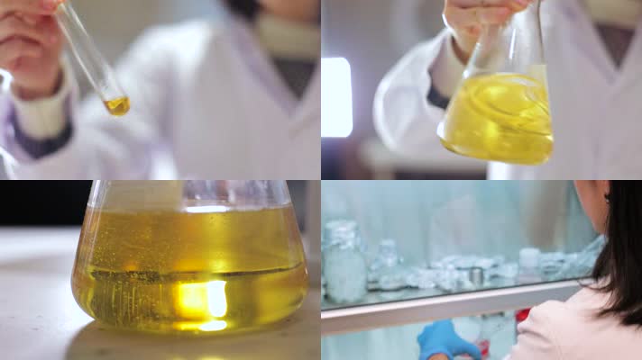 化学实验实验器皿高速摄影