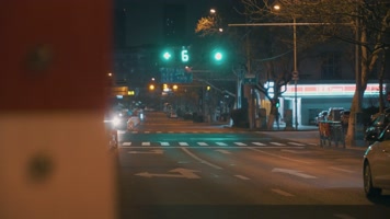 4k原创最美晚城市街道空镜头视频素材