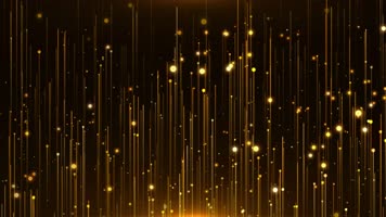 4K金色粒子线条上升背景