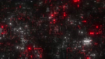 红色科技能量HUD背景