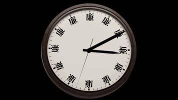 透明通道时钟转动5套套装