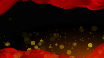 4K党政红绸遮罩