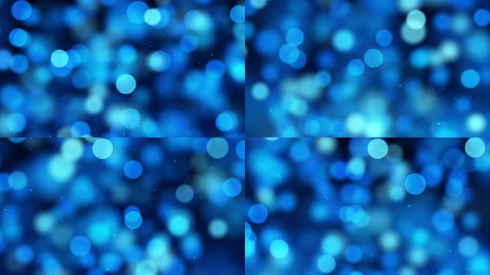 4K唯美蓝色光斑