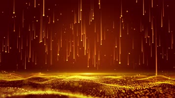 4K大气金色粒子背景