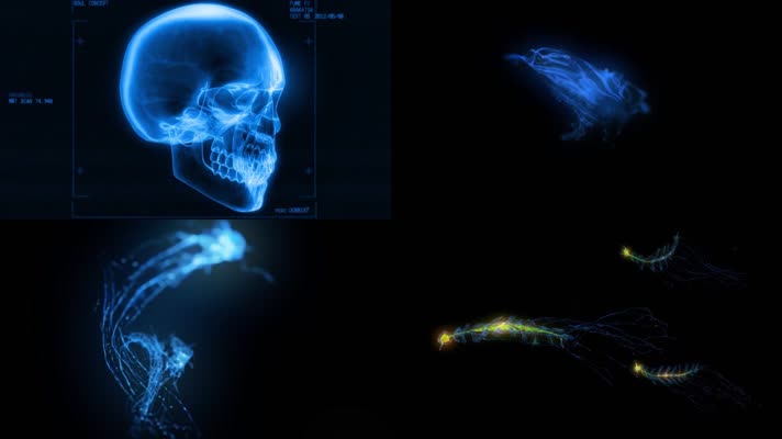 震撼大气粒子开场led背景视频