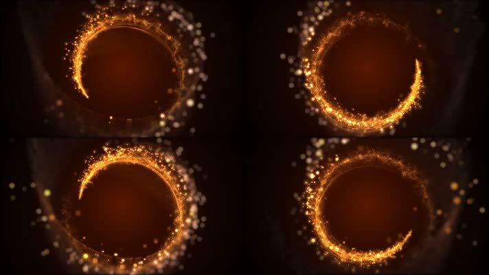 金色粒子旋涡背景