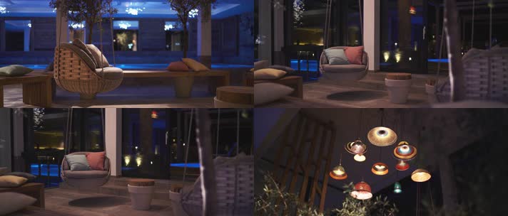 吊椅 精致 吊灯 唯美