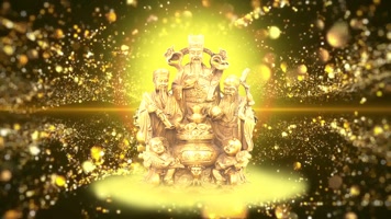 福禄寿三星报喜招财进宝