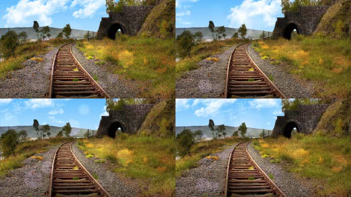 4K铁路风景
