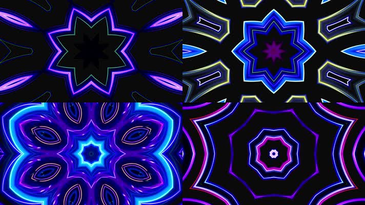 夜场动感LED舞台背景视频素材3