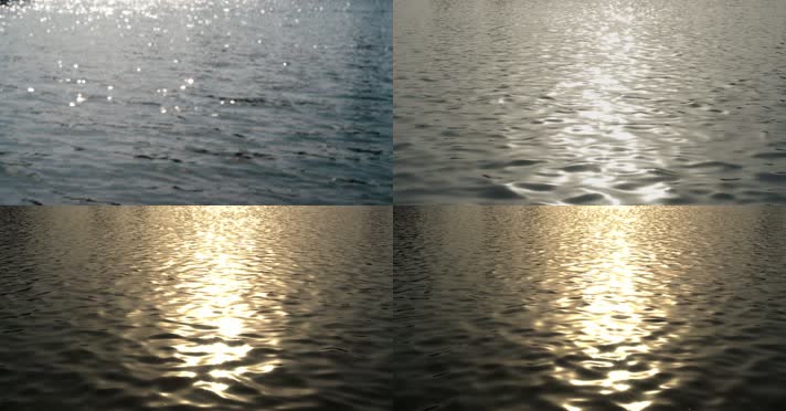 【原创】4K水面海面湖面波光粼粼