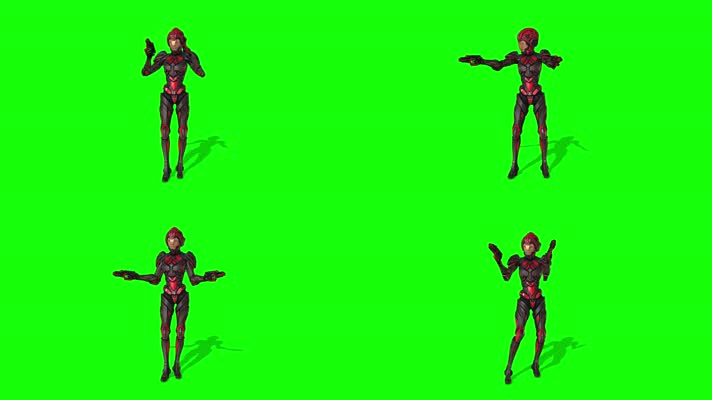 机甲战士战斗，人工智能