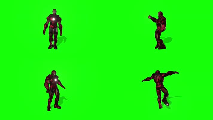 钢铁侠，包含战斗动作和跳舞