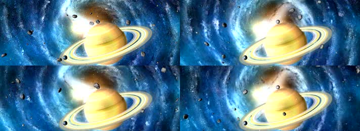新版宽屏光年之外土星通用背景 新版宽屏光年之外土星通用背景