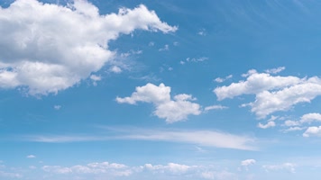 4k蓝天白云延时