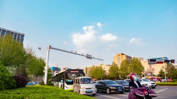 【4k画质】升城市车流人流脚步生活视频