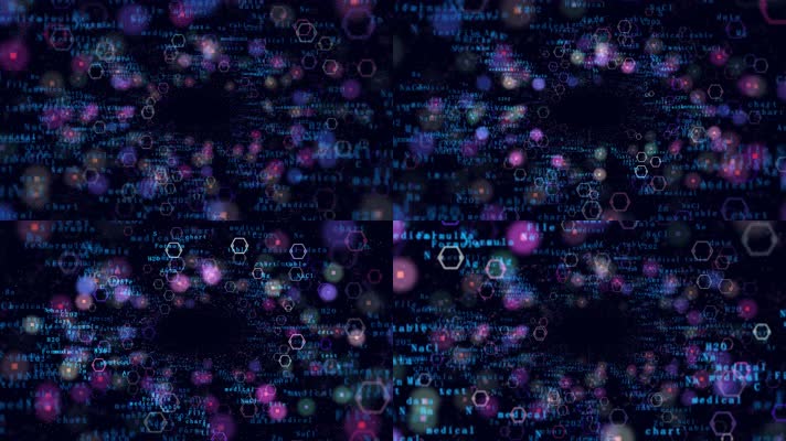 彩色数字科技背景